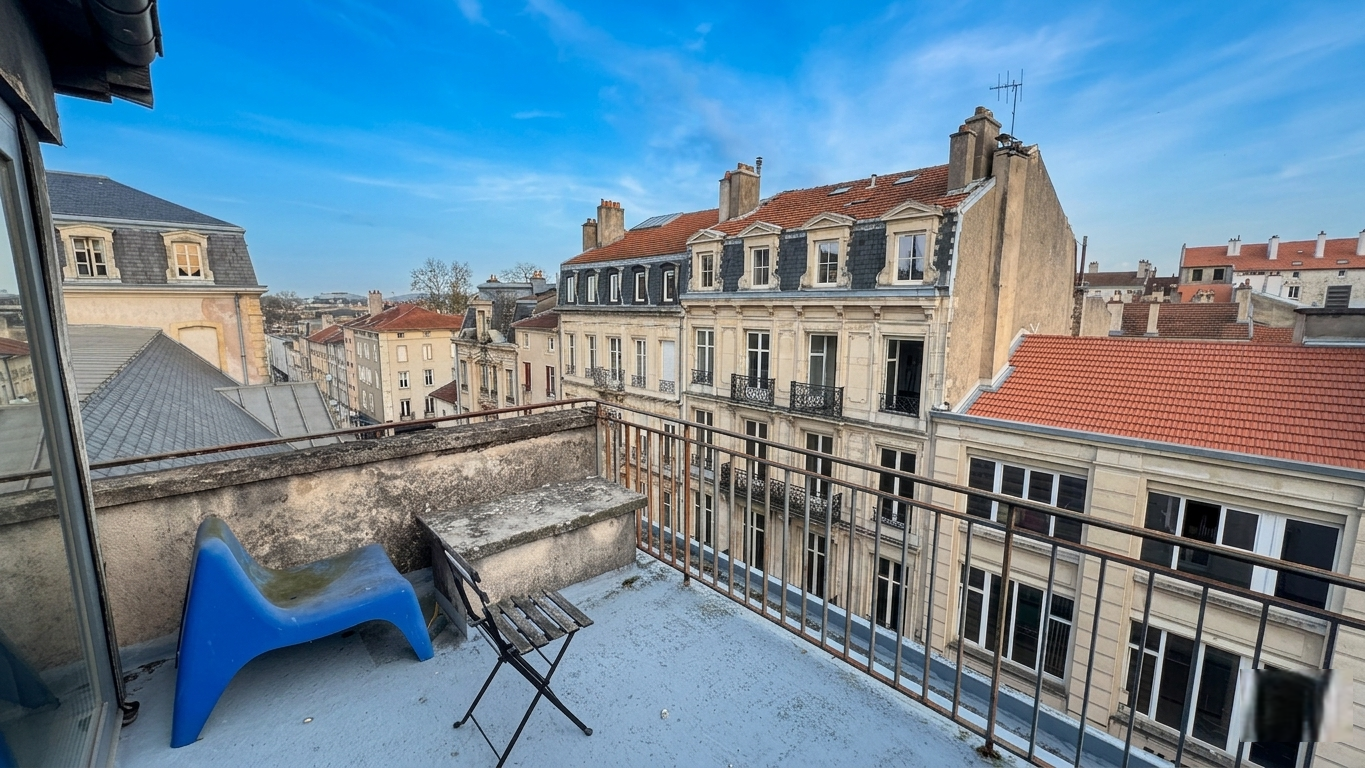 Nancy rue Gustave Simon 4 pièces terrasse