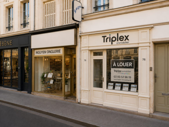 Local commercial rue Saint-Dizier avec belle vitrine
