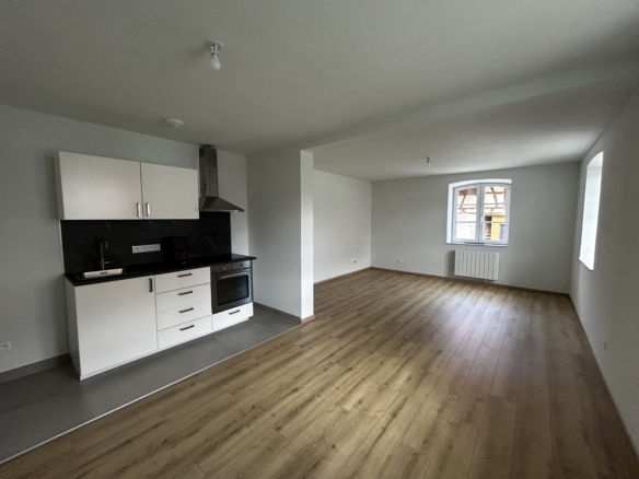 Charmant 2 pièces avec garage & cour commune – OBERENTZEN